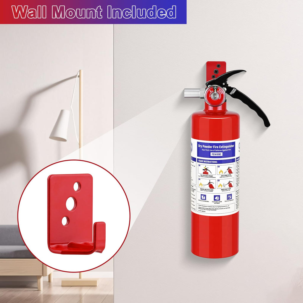 2 Pack 2.5 lb ABC Dry Chemical Fire Extinguishers R74145