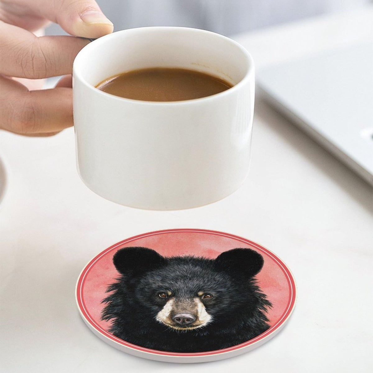 Black Bear Coasters Set of 4 E483638