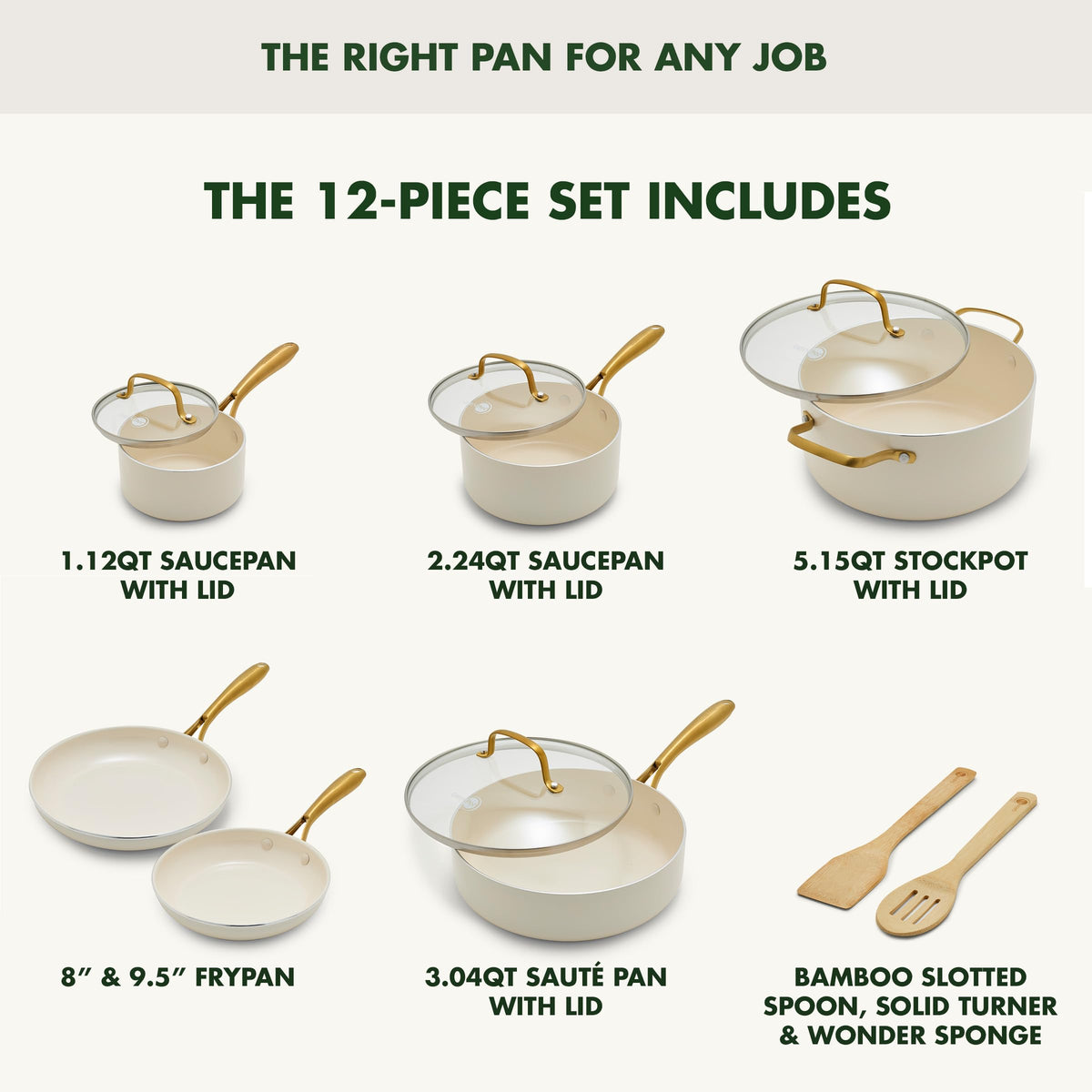 12 Piece Nonstick Ceramic Cookware Set S63530