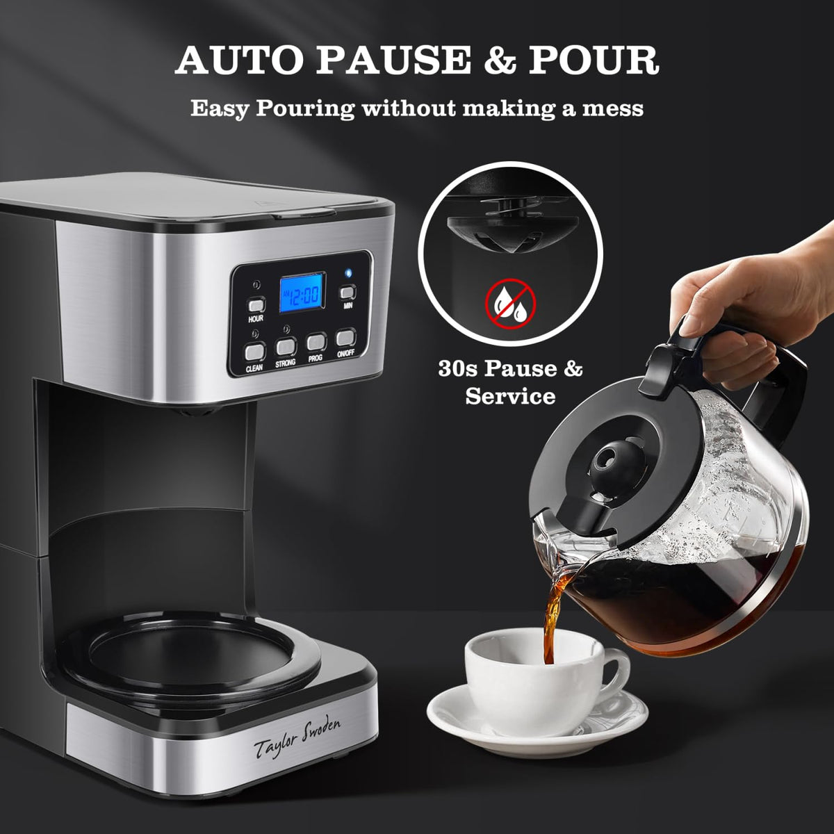 12-Cup Programmable Coffee Maker L717
