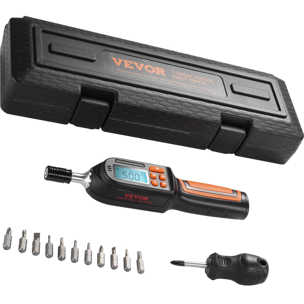 1/4" Drive Digital Torque Screwdriver with LCD, Bits & Case G4263