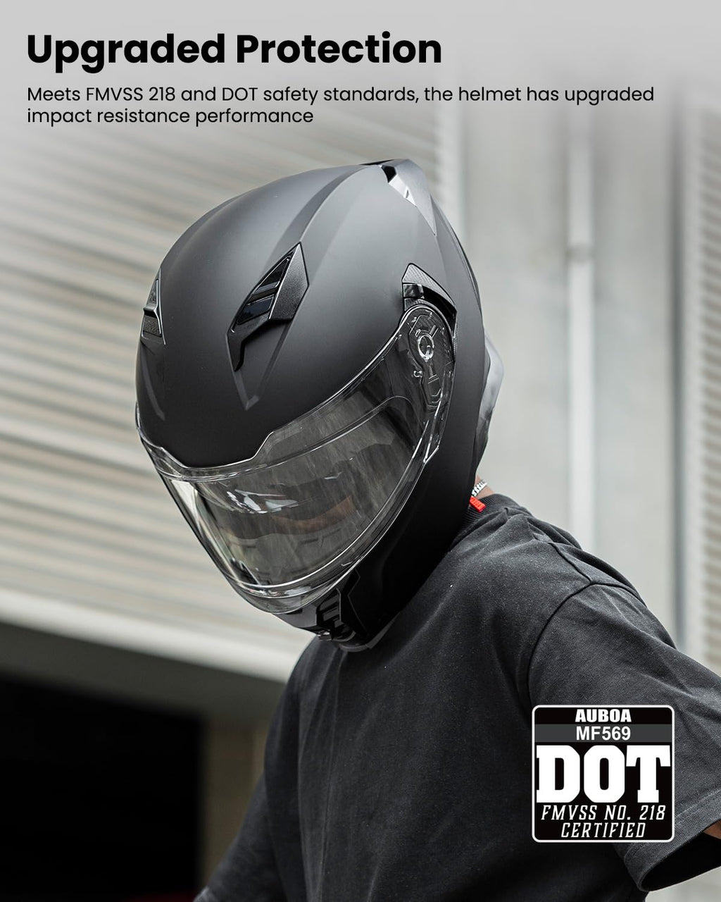 Full Face Motorcycle Helmet DOT Approved X6855
