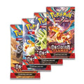 Pokemon Booster Pack Lot Obsidian Flames x4 G990