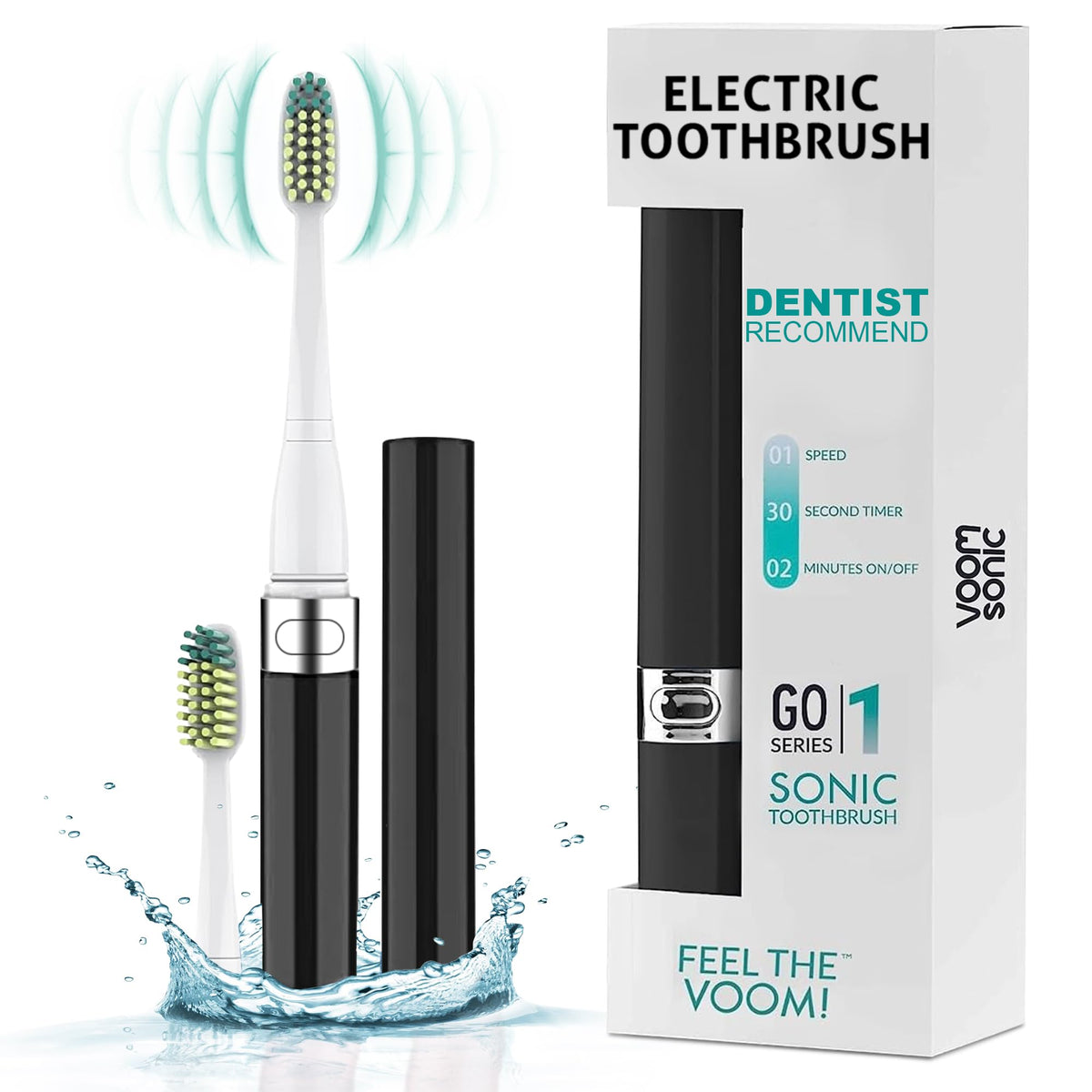 2-Pack Travel Electric Toothbrush Y95201
