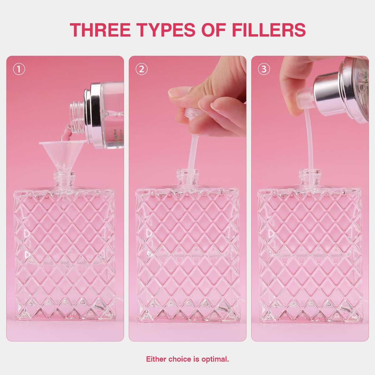 50ml Glass Perfume Bottles Empty Refillable O398575
