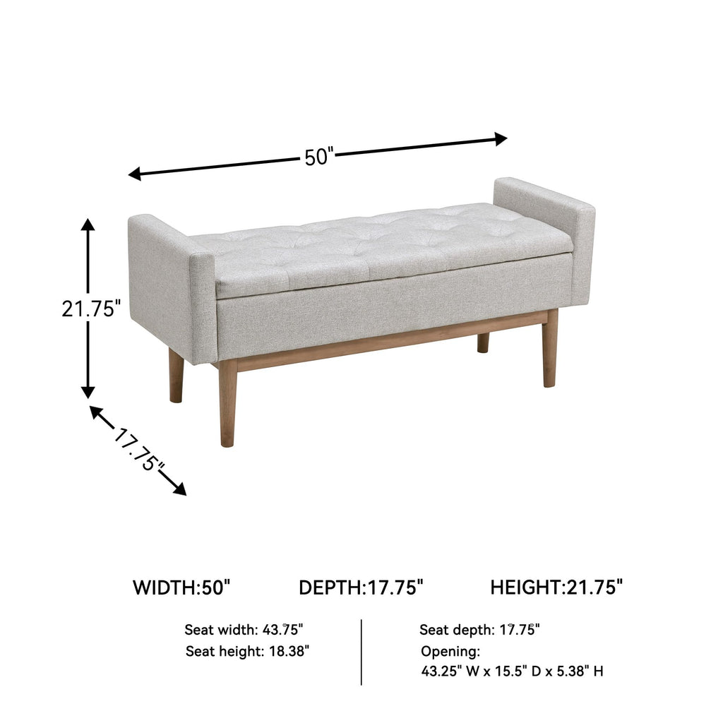 Upholstered Storage Bench Z5771