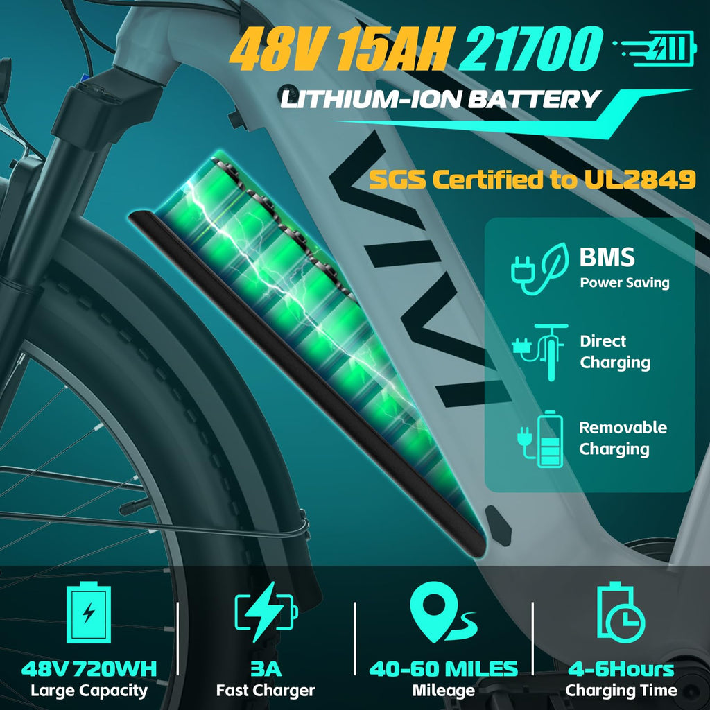Electric Bike 26 x 4.0 Fat Tire 1500W Peak Motor G6221