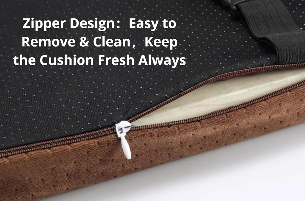 Memory Foam Chair Cushion with Strap Ties Z817415