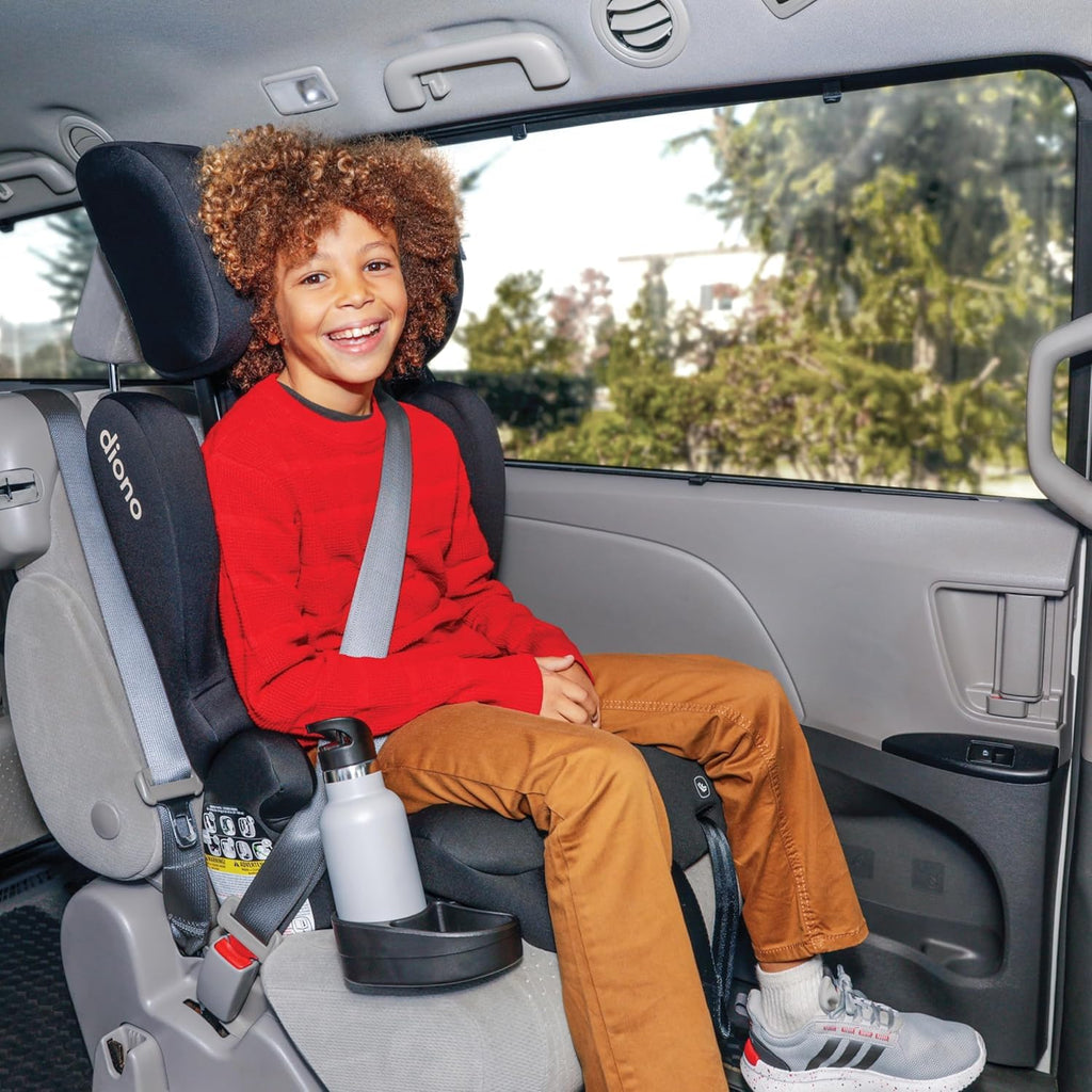 2-in-1 Belt Positioning Booster Seat, High-Back to Backless, Black Q9916