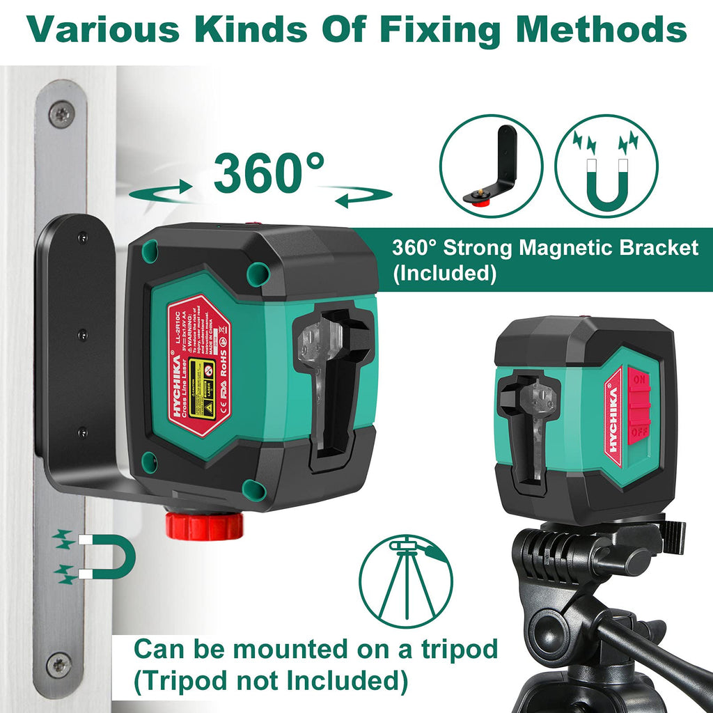 Self-Leveling Cross Line Laser Level with Magnetic Bracket V29102