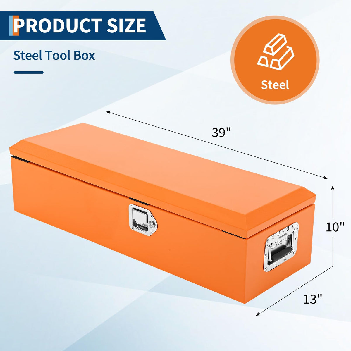 Heavy Duty Lockable Steel & Aluminum Truck Bed Tool Box R51996
