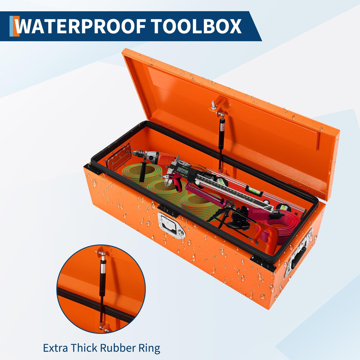 Heavy Duty Lockable Steel & Aluminum Truck Bed Tool Box R51996
