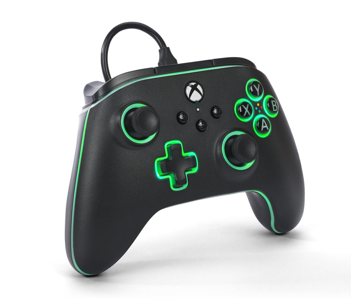 Black Wired Video Game Controller F65588