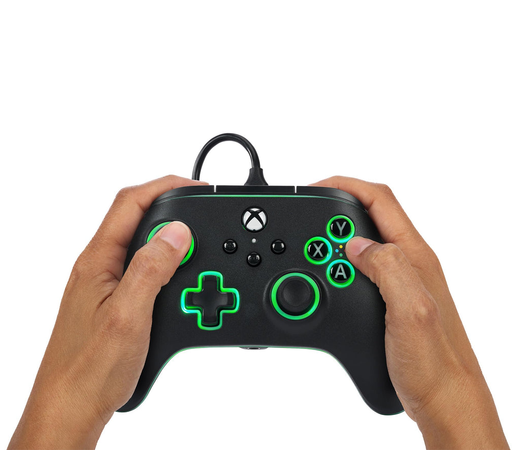 Black Wired Video Game Controller F65588