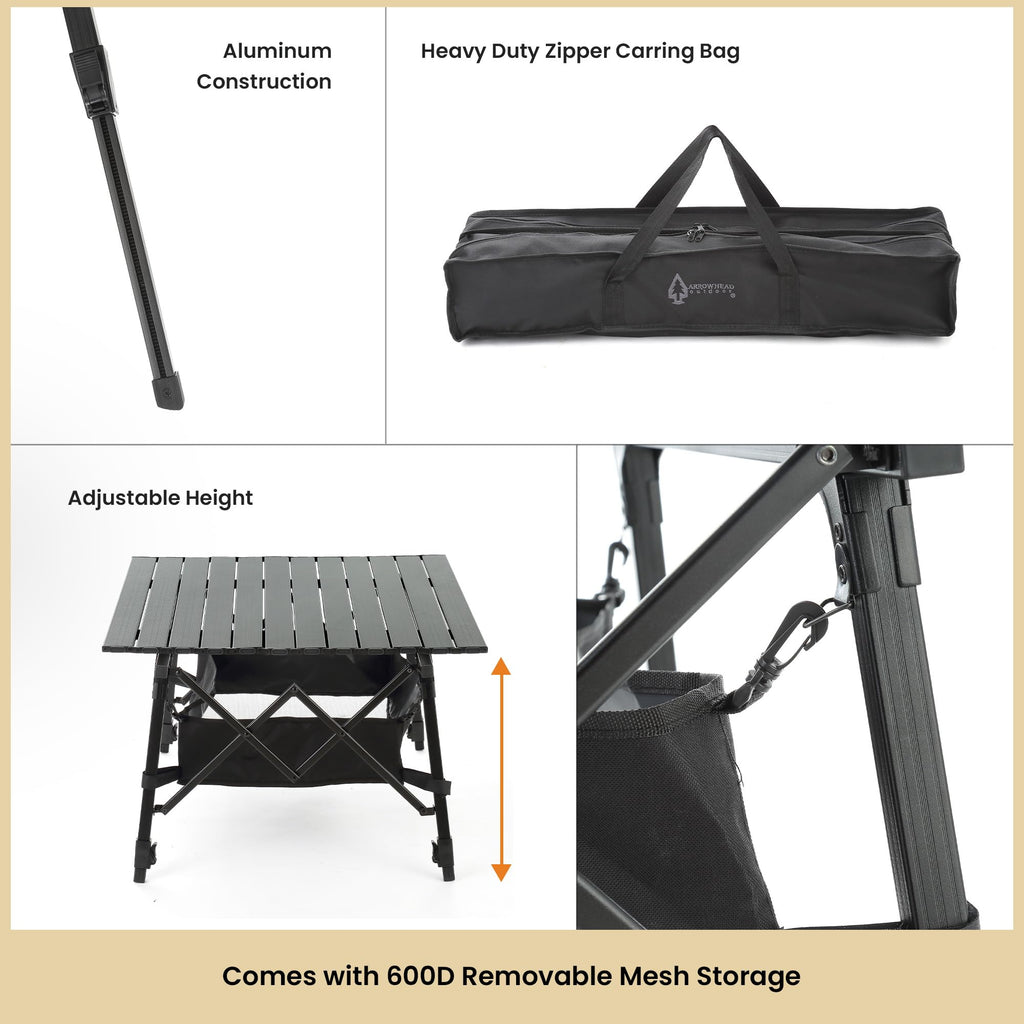 39 in Aluminum Folding Camp Table E82161