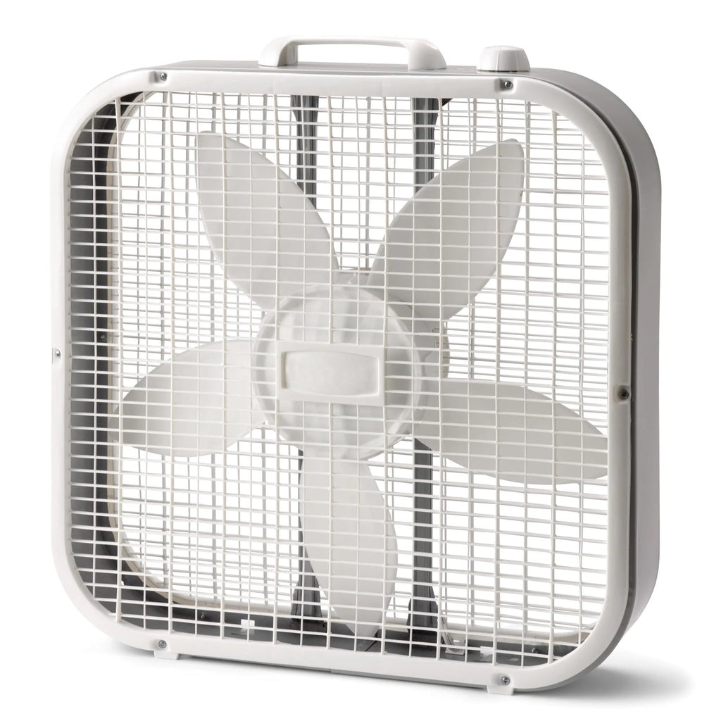 20" Classic Box Fan with 3 Speeds, White L965