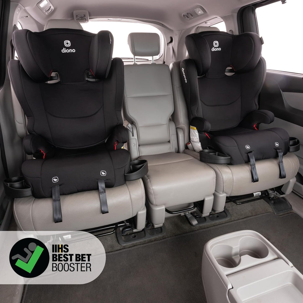 2-in-1 Belt Positioning Booster Seat, High-Back to Backless, Black Q9916