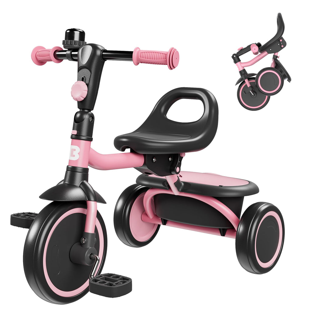 Pink Toddler Tricycle with Bell N1952