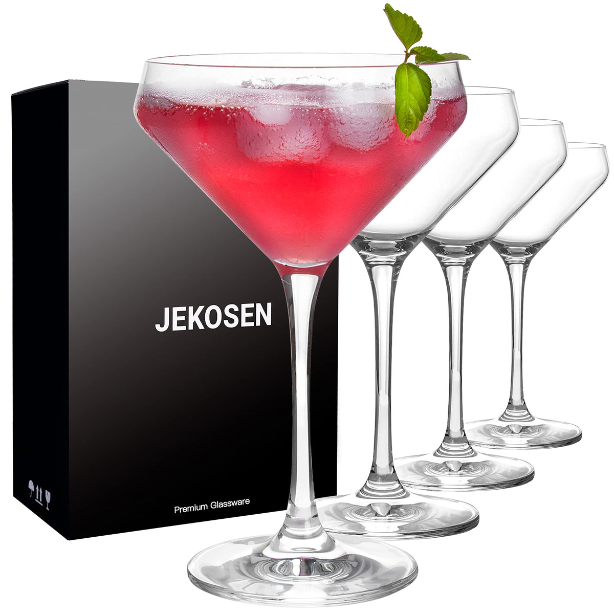 Clear 11 Ounce Set of 4 Cocktail Glasses C164