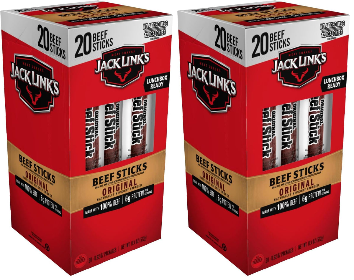 Beef Sticks 0.92 Oz 20 Count Pack of 40 R46609