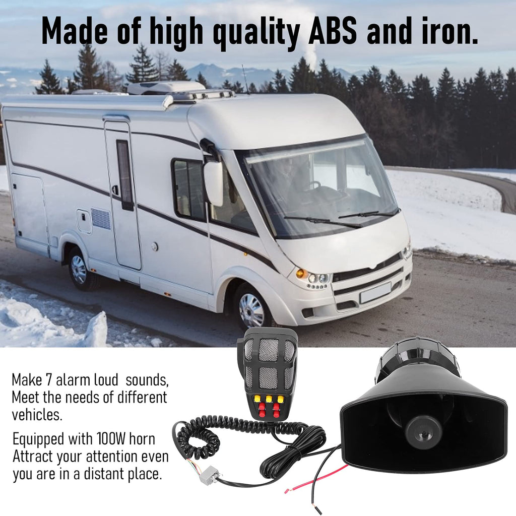 Car Siren Speaker Alarm Horn 7 Tone V231