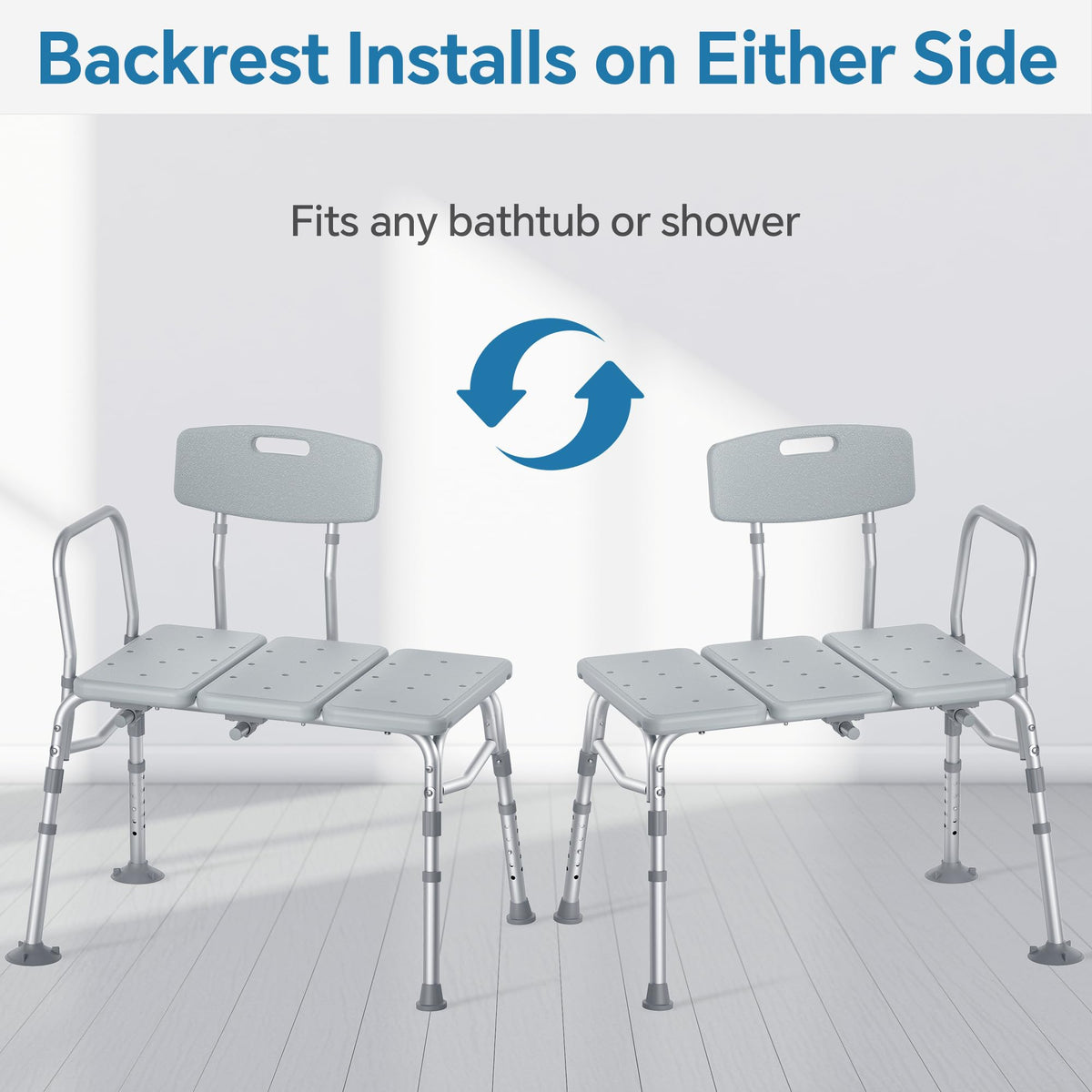 Tub Transfer Bench with Backrest T211835