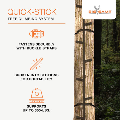 20 Feet Tall Steel Tree Climbing System (2 Pack) G55235
