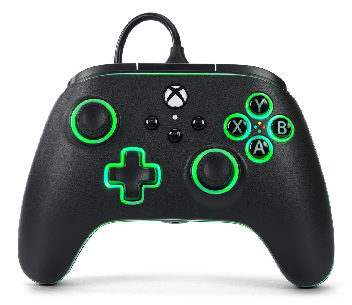 Black Wired Video Game Controller F65588