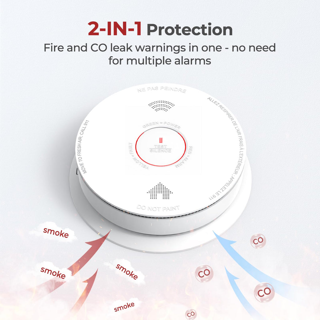 Smoke and Carbon Monoxide Detector Combo 1 Pack F64783