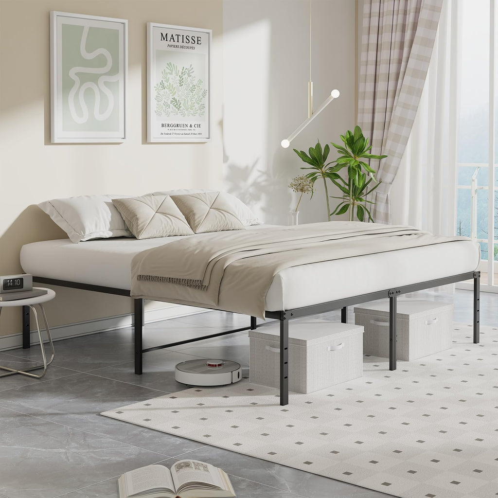 18" Heavy Duty Metal Queen Bed Frame O7179