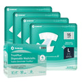 Adult Diapers Large 60 Count & Wet Wipes 200 Count Bundle R939