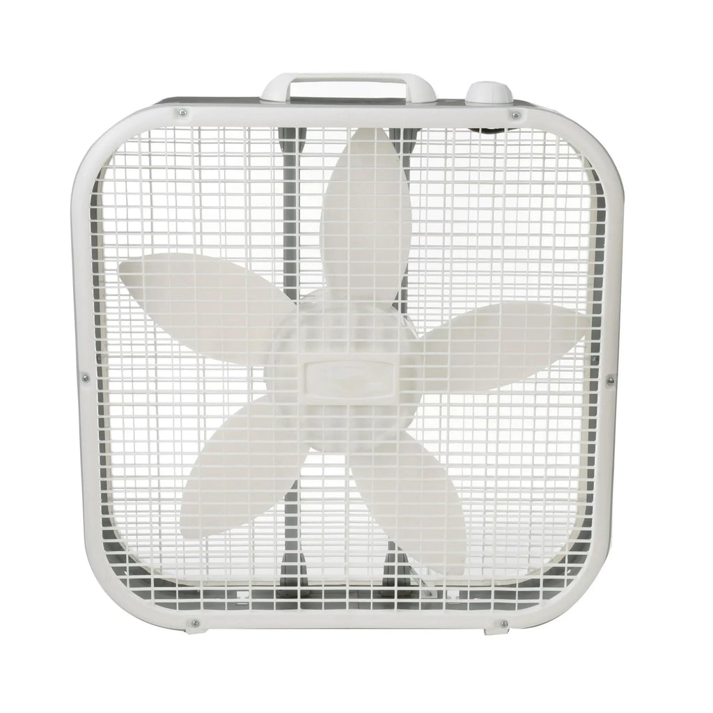 20" Classic Box Fan with 3 Speeds, White L965