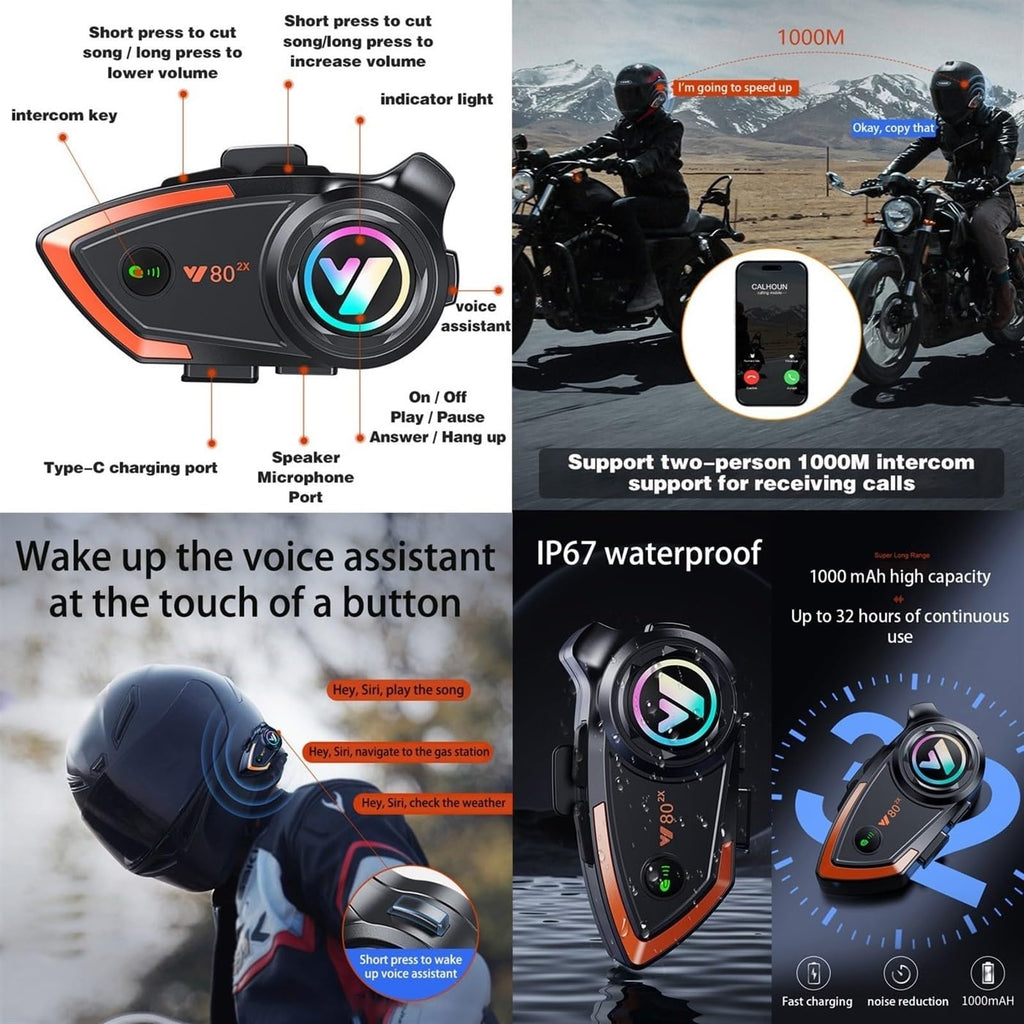 Bluetooth Modular Flip Up Full Face Motorcycle Helmet with Dual Visor Z225