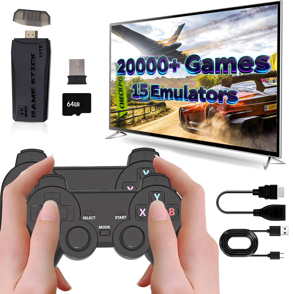 Retro Game Console with 2.4G Wireless Controllers A2354