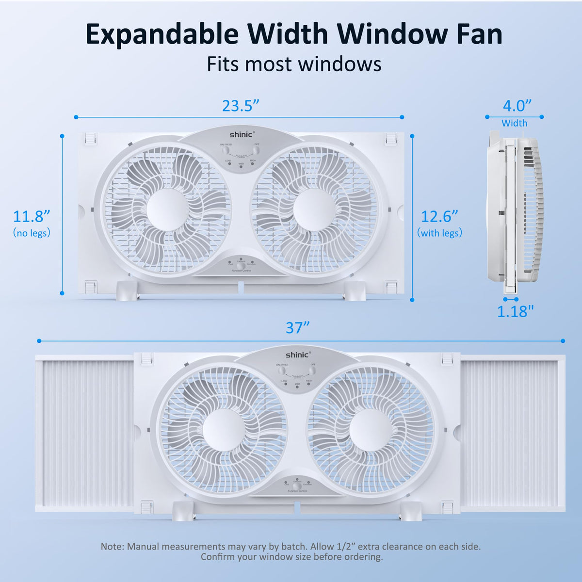 9" Reversible 3-Speed Window Fan B79113