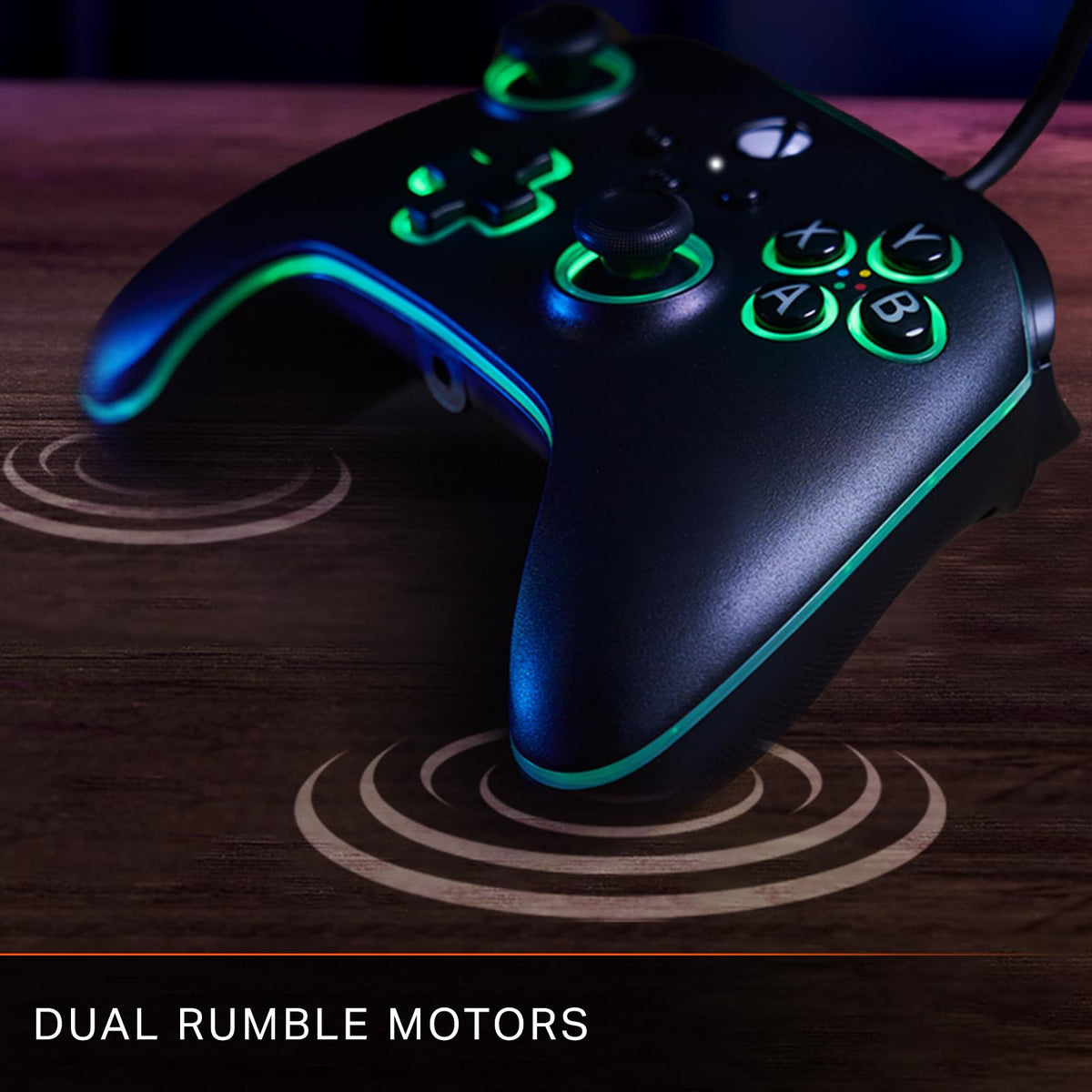 Black Wired Video Game Controller F65588