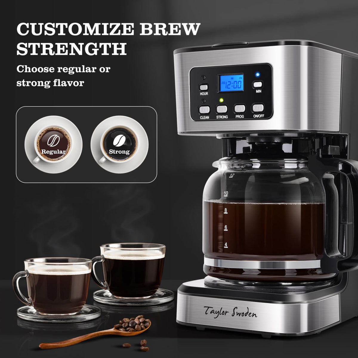 12-Cup Programmable Coffee Maker L717
