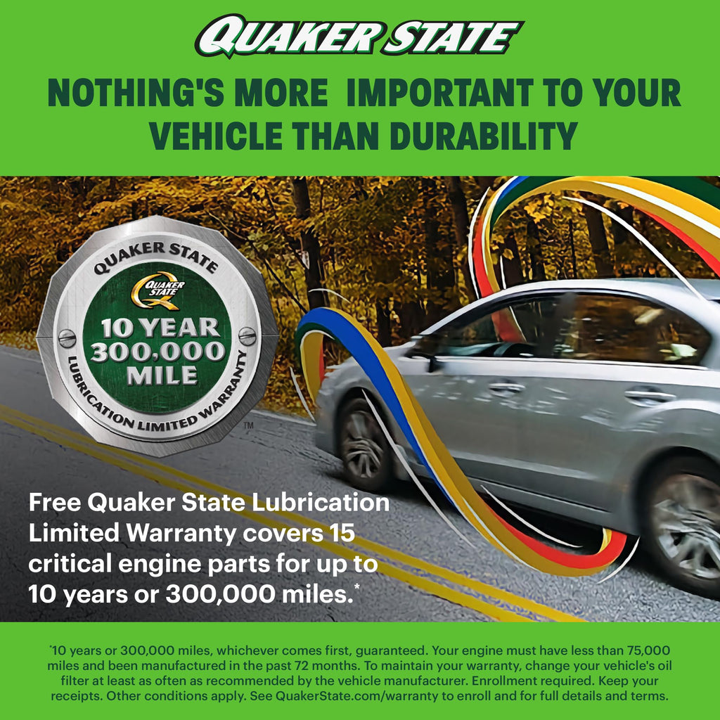 10W-30 Full Synthetic Motor Oil, 5 Quart O94529