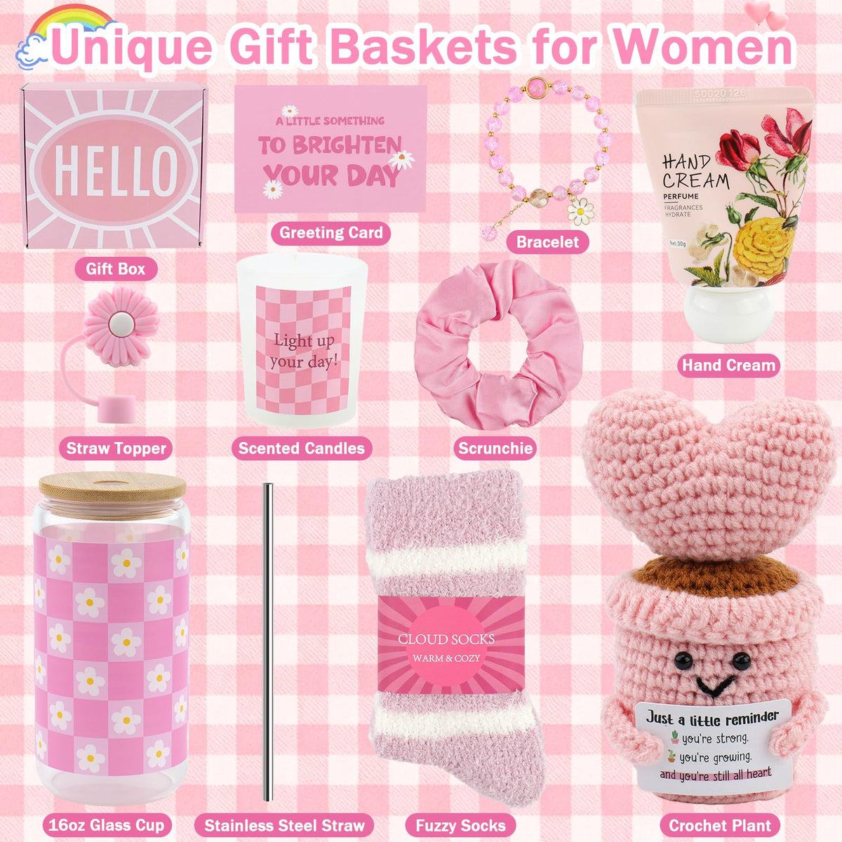 Pink Gift Basket I250