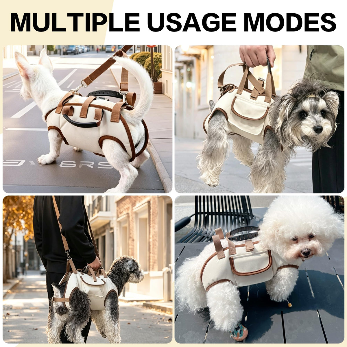 Hands Free Dog Backpack Carrier for Small Dogs, Breathable Pet Carrier with Adjustable Straps Y15089