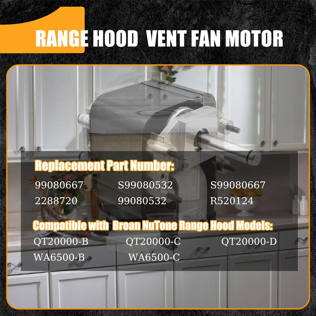 Vent Fan Motor 1.5A 120V 3000rpm B55175