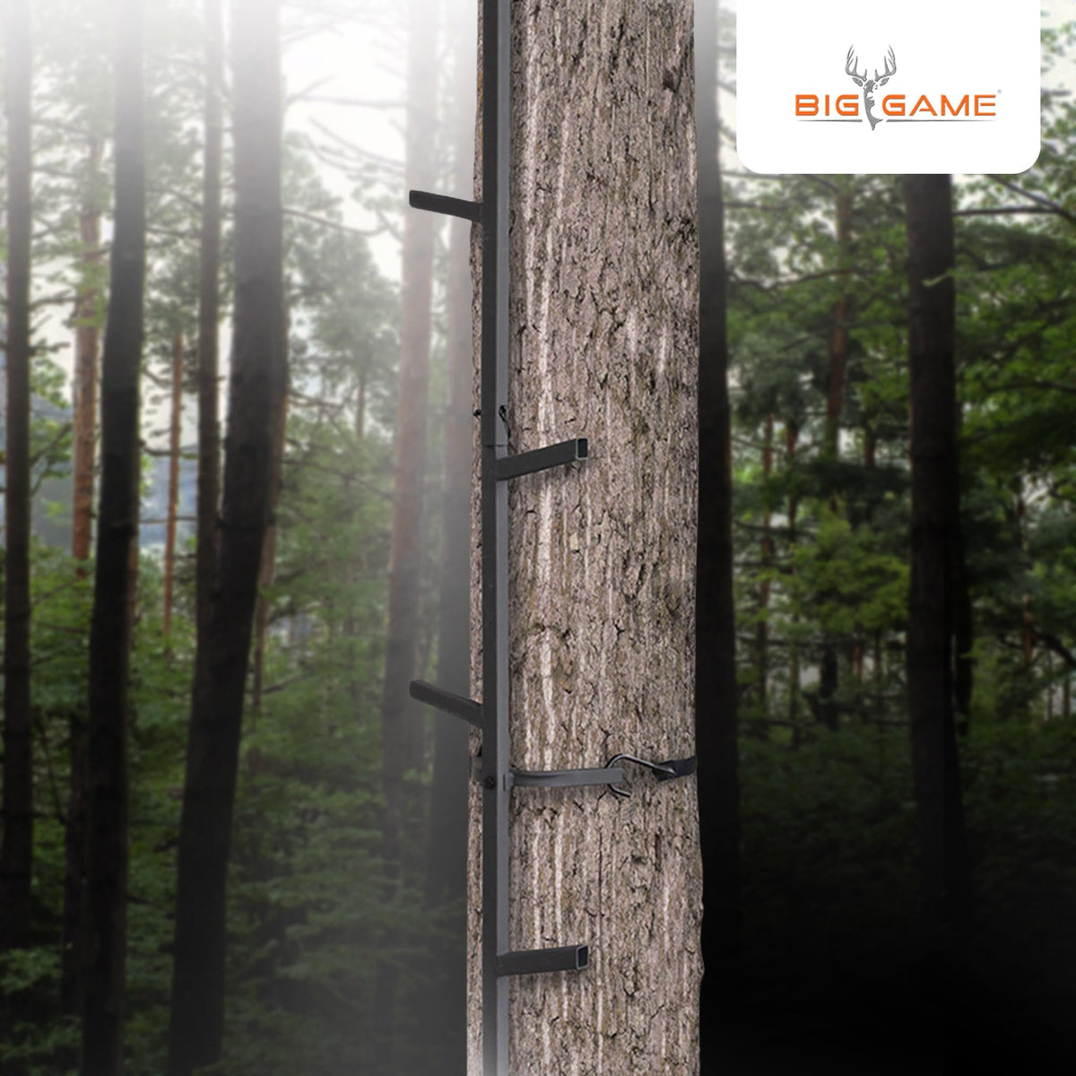 20 Feet Tall Steel Tree Climbing System (2 Pack) G55235