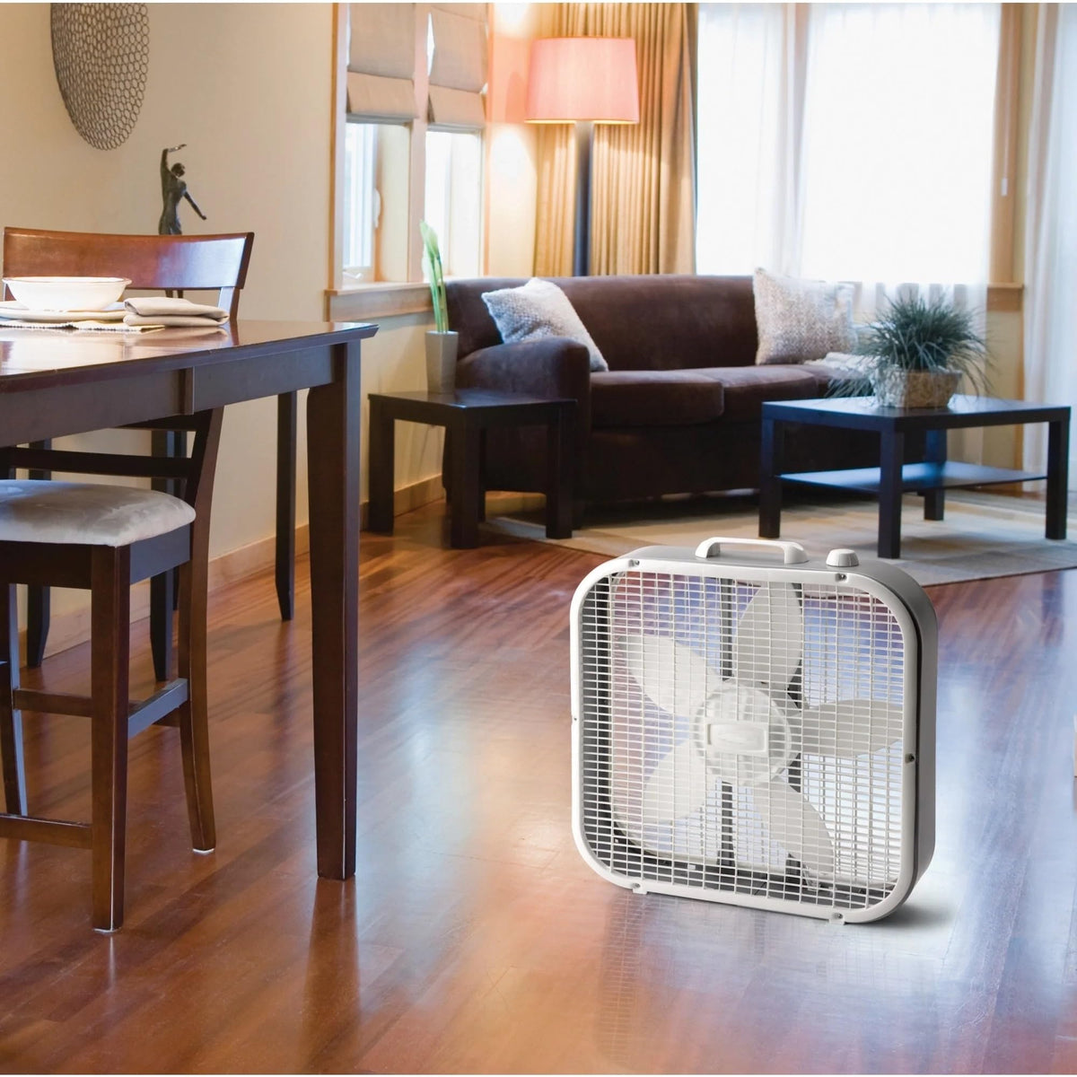 20" Classic Box Fan with 3 Speeds, White L965