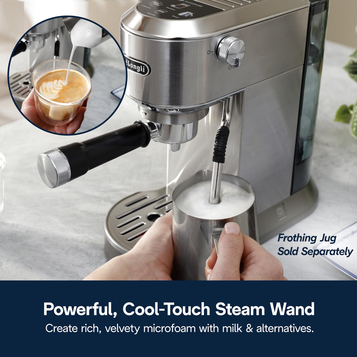 Compact Espresso Machine with Milk Frother R570