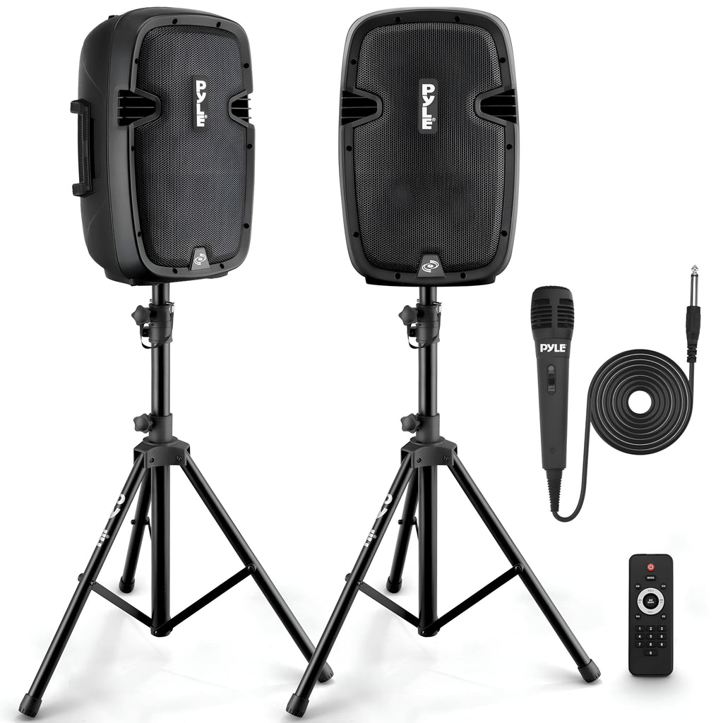Dual 8inch 700 Watt Bluetooth PA Speaker System T670111