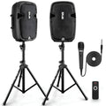 Dual 8inch 700 Watt Bluetooth PA Speaker System T670111