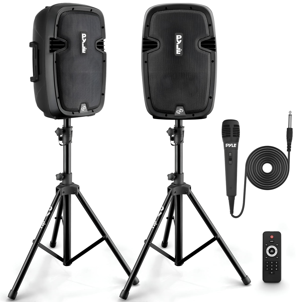 Dual 8inch 700 Watt Bluetooth PA Speaker System T670111