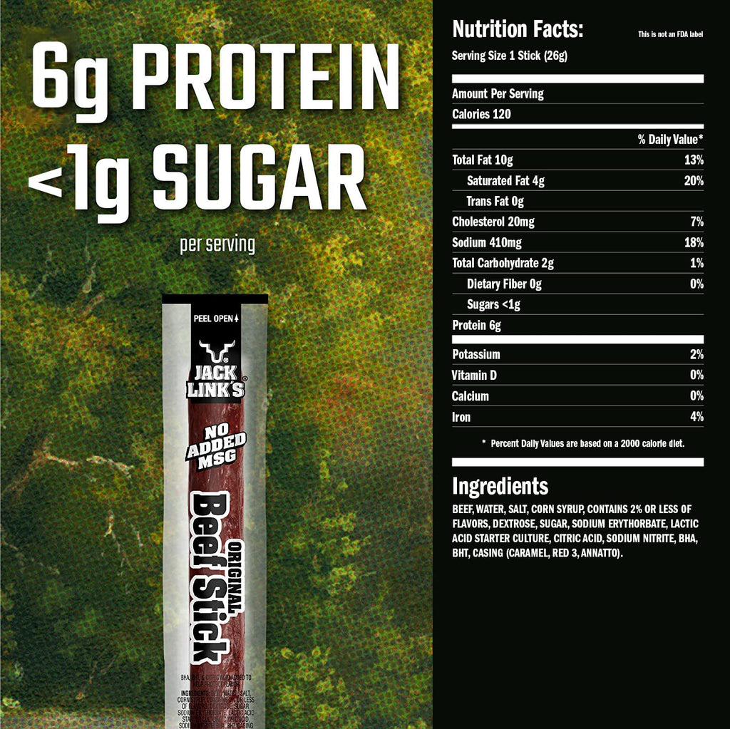 Beef Sticks 0.92 Oz 20 Count Pack of 40 R46609