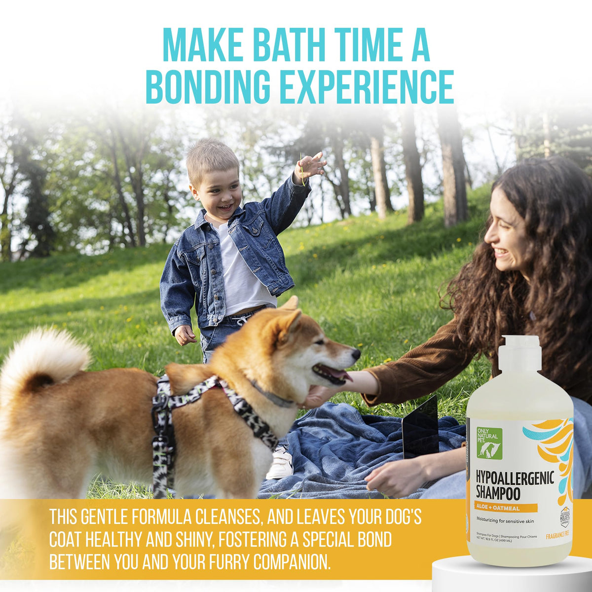 Hypoallergenic Dog Shampoo with Aloe & Oatmeal 16.9 oz F977435