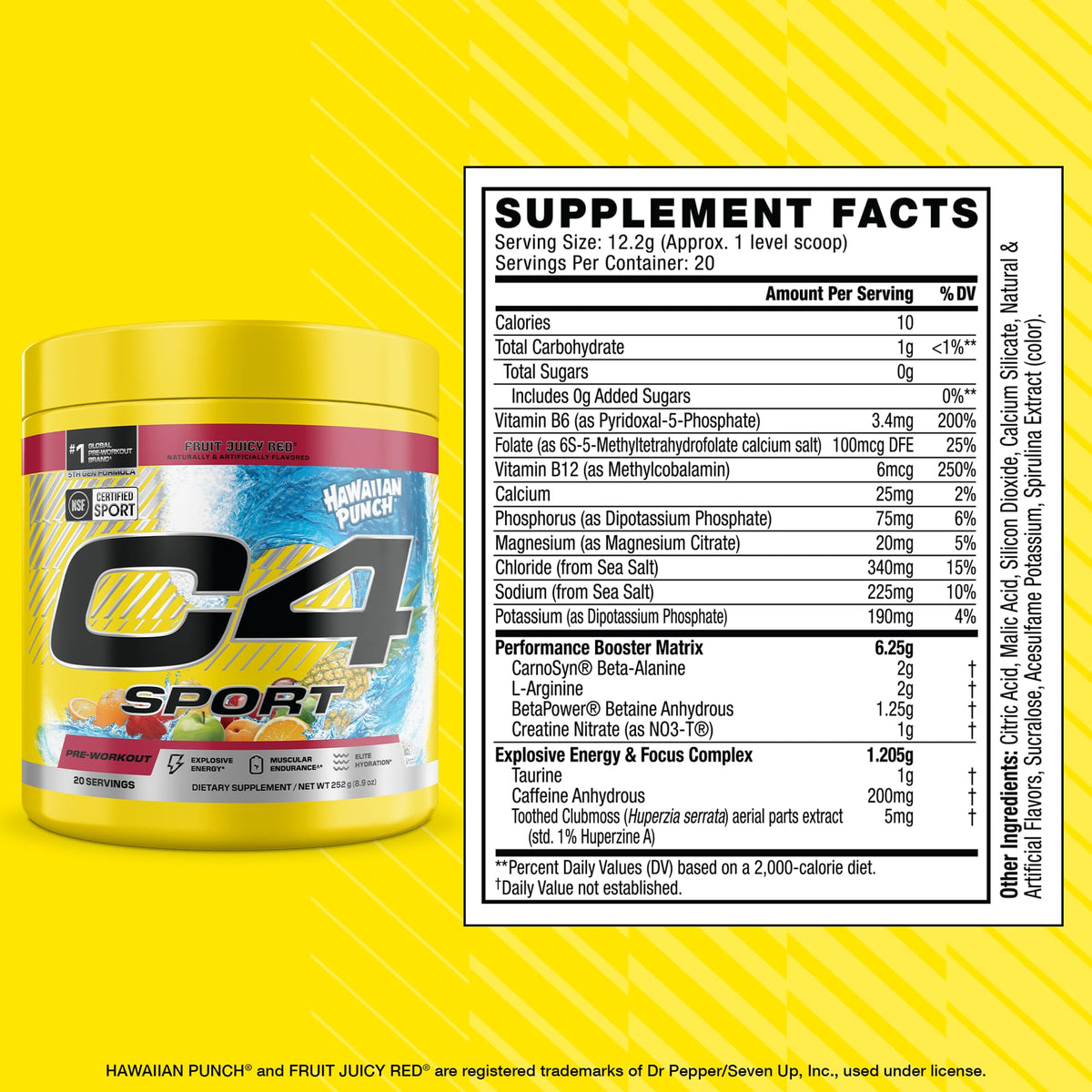 Pre Workout with 200mg Caffeine, 20 Servings Q526